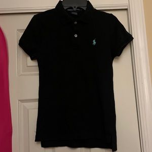 Ralph Lauren Sport Slim Fit Black with Polo Logo In Blue. Size Small